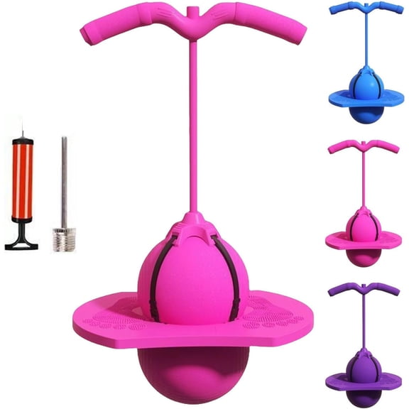 Balance Jumping Ball, Wobble Balance Trainer With Handle & Non-Slip Surface, Perfect For Indoor/Outdoor Fitness For Children