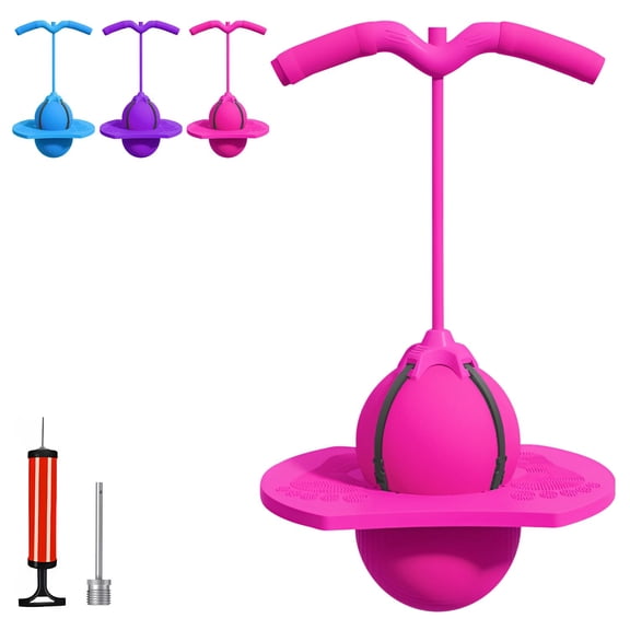 Balance Jumping Ball with Handle and Ball Pump for Adults , Indoor & Outdoor Fun, Perfect for Balance, Coordination, And Fitness
