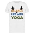 thumbnail image 1 of Balance Life With Yoga T-Shirt Men -Image by Shutterstock, Male 3X-Large, 1 of 2