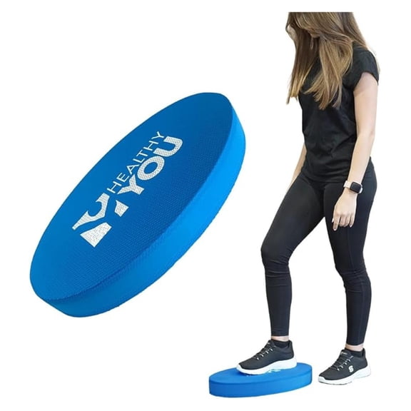 Balance Pad for Physical Therapy - Large Stability Trainer Oval - Rehabilitation Exercise Mat - TPE Foam Pad for Balance, Strength & Core - Home & Gym