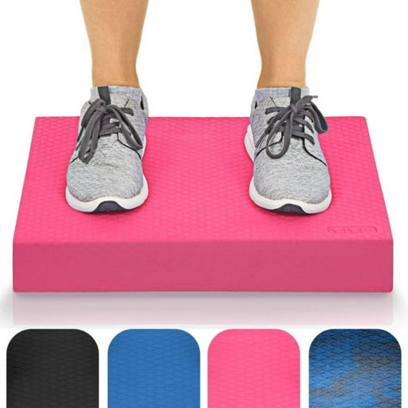 Vive Balance Pad – Large Foam Stability Trainer for Physical Therapy, Yoga, Rehab, Strength & Ankle Exercises – Cushion for Adults & Kids, Pink