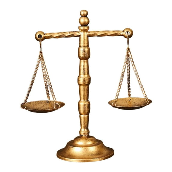 Balance Scale Tray Jewelry Display Stand Iron Crafted Organizer Living Room Office Table Decoration