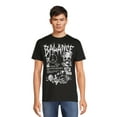 thumbnail image 1 of Balance Skull Men's Graphic Tee with Short Sleeves, Sizes S-3XL, 1 of 5