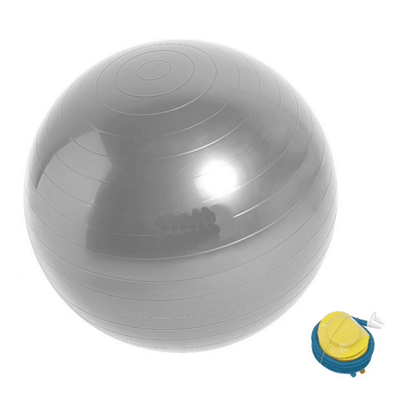 Balance Stability Ball, Yoga Ball with Pump-grey-65cm