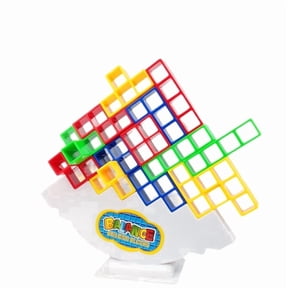 Unbranded Balance Stacking Blocks Tetris Tumble Educational Game 64 Count