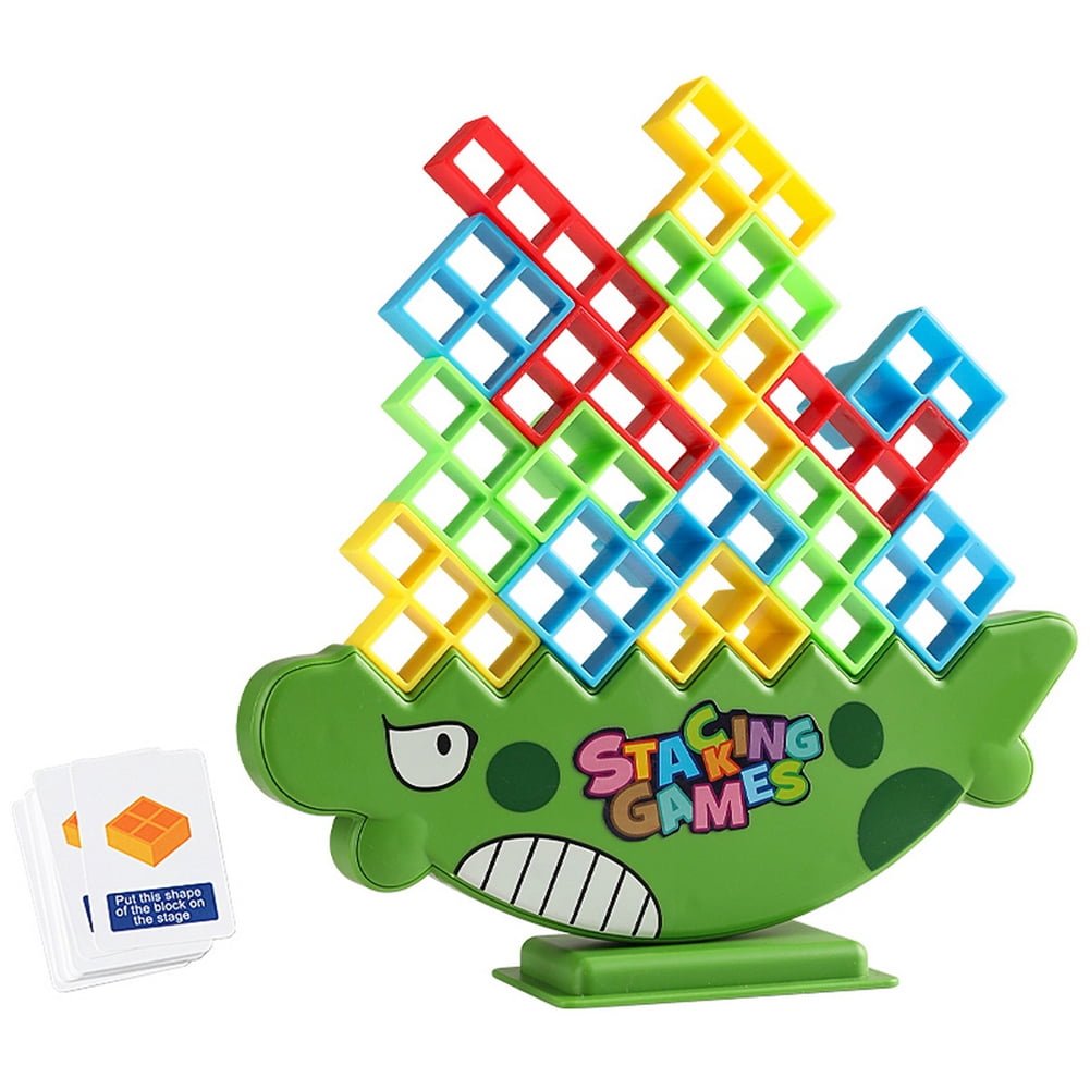 Litter Genie Refill 48-Piece Tower Balance Stacking Game - Family Board ...