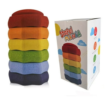 Balance Stepping Stones, Kids Sensory Toys Stones Steps Stones, Toddler Obstacle Course Coordination Game Toys for Ages 3 Years and UP Indoor or Outdoor Play