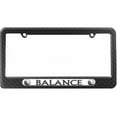 thumbnail image 1 of Balance, Yin Yang, Chinese Symbol License Plate Tag Frame, Multiple Colors, 1 of 1