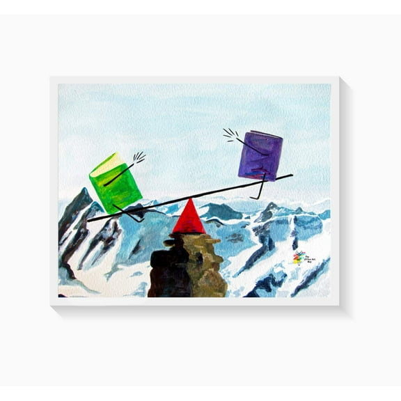 Balance the Books Accounting Art Print