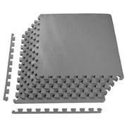 BalanceFrom 1/2 In. Extra Thick Puzzle Exercise Mat with EVA Foam Interlocking Tiles for MMA, Gymnastics and Home Gym Protective Flooring, 24 Square Feet