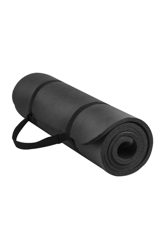 1/2 In. Yoga Mat, Black