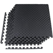 BalanceFrom 1" EXTRA Thick Puzzle Exercise Mat with EVA Foam Interlocking Tiles for MMA, Exercise, Gymnastics and Home Gym Protective Flooring, 24 Square Feet