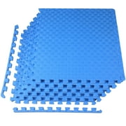BalanceFrom 1" EXTRA Thick Puzzle Exercise Mat with EVA Foam Interlocking Tiles for MMA, Exercise, Gymnastics and Home Gym Protective Flooring, 24 Square Feet