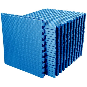 BalanceFrom 1" Extra Thick Puzzle Exercise Mat with EVA Foam Interlocking Tiles for MMA, Exercise, Gymnastics and Home Gym Protective Flooring, 72 Square Feet