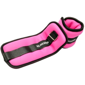 BalanceFrom 1 lb Adjustable Straps Pink Ankle Wrist