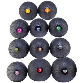 BalanceFrom 10 lbs High-Quality Synthetic-Leather Medicine Ball, Black