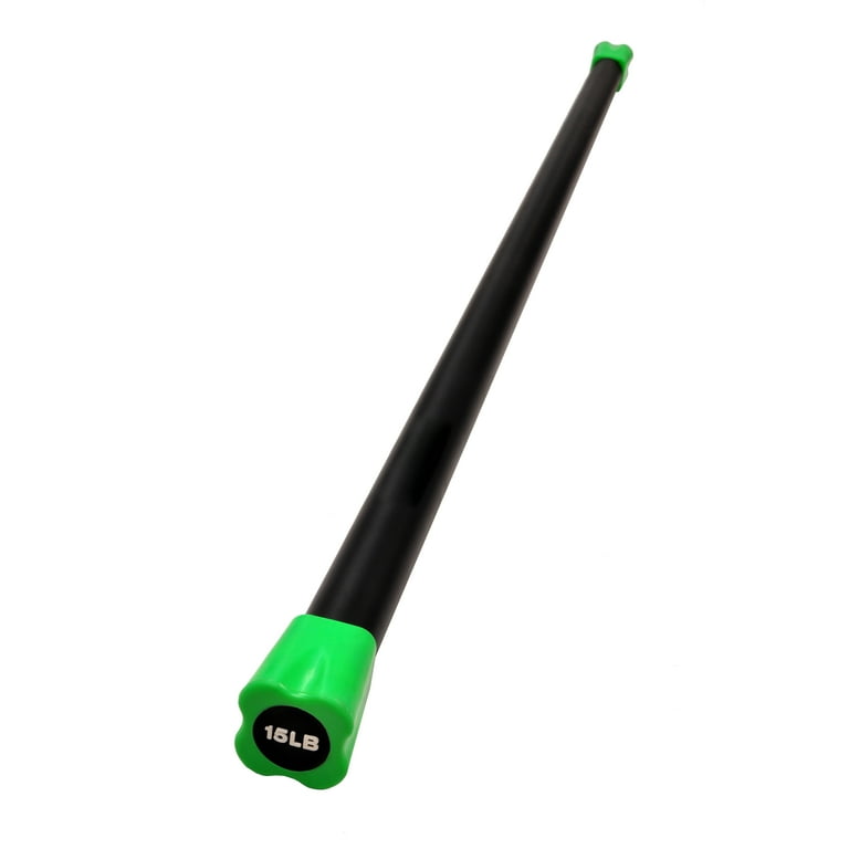 BalanceFrom 15lb Weighted Workout Bar Walmart