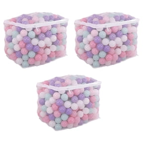 BalanceFrom 1200-Count Play Pit Balls Toy Set for Kids with Mesh Bags, Pastel Colors