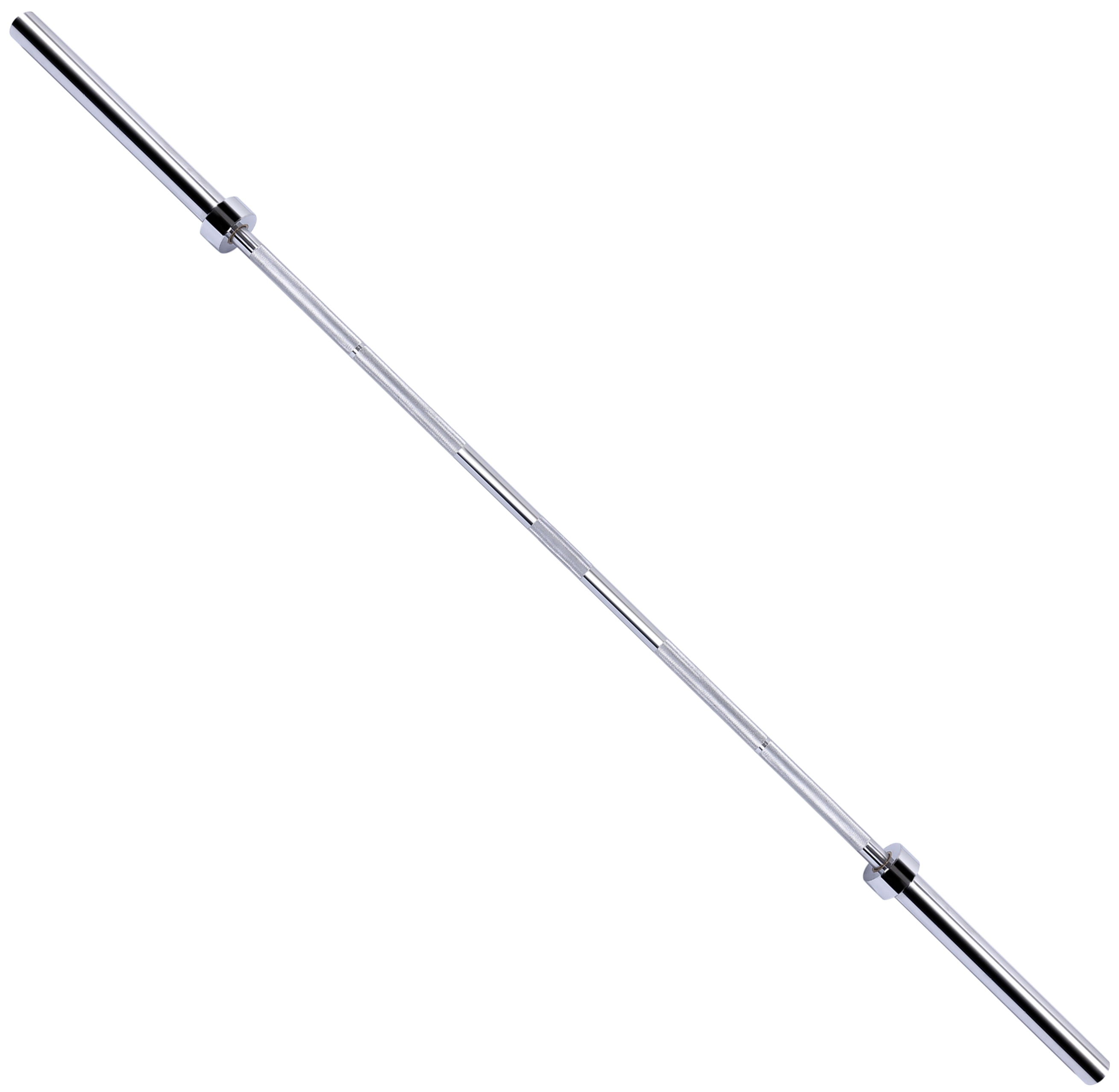 Gifts for Christmas Barbell 5-Foot Barbell 176LB Capacity, 2 Inch  Weightlifting Barbell, Weights Lifting Power Lifting (Silver) 