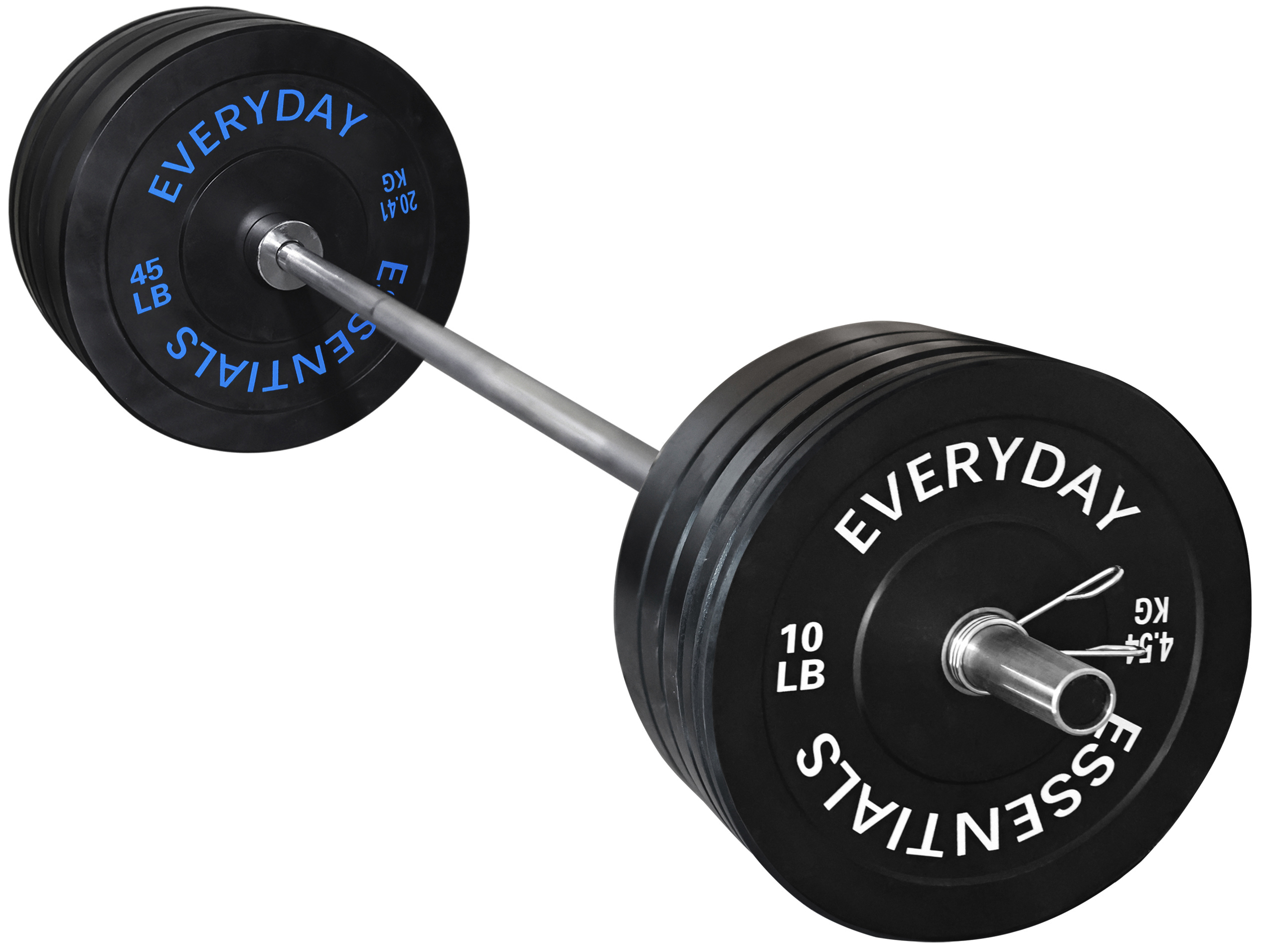 BalanceFrom 2" Olympic Bumper Plate Weight Plate Sets with 7FT Barbell