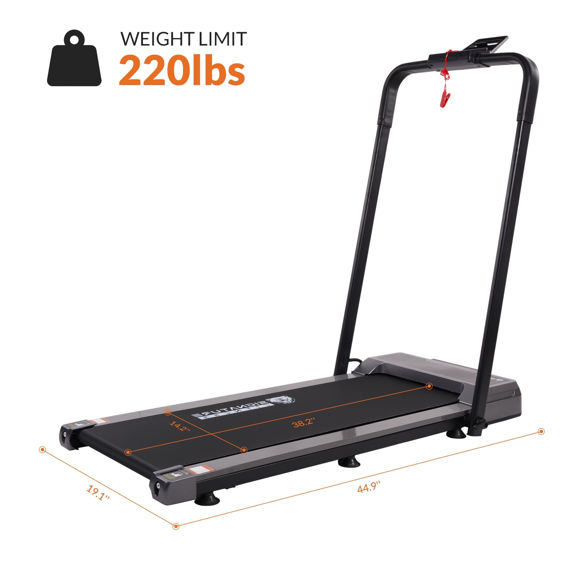 BalanceFrom SlimFold Dual-Mode Walking Pad, Compact Under-Desk Electric Treadmill with Remote Control & Transport Wheels, Quiet Space-Saving Walker for Home Office Walking or Light Jogging