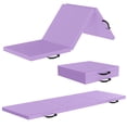 thumbnail image 1 of BalanceFrom 3-Panel All-Purpose Folding Gymnastics Workout Mat, 6' x 2' x 2", Light Purple, 1 of 7