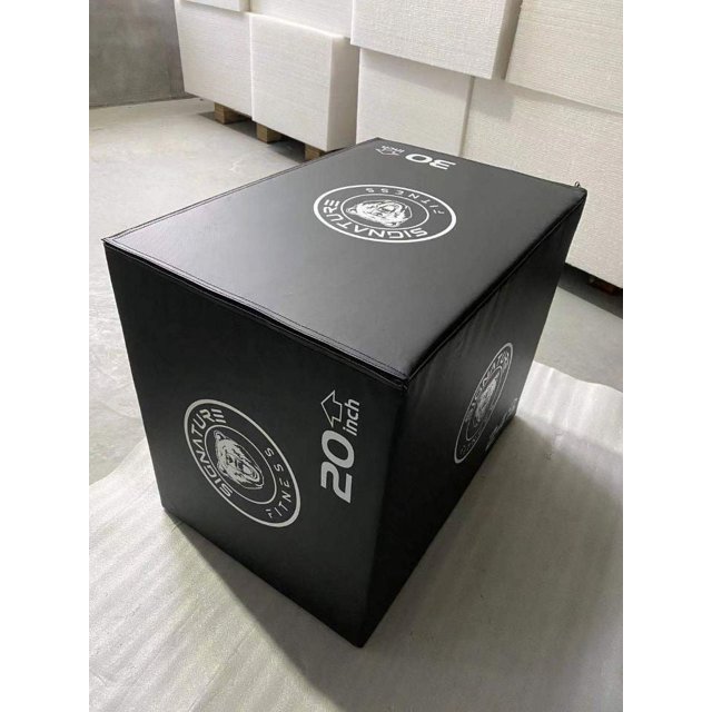 BalanceFrom 3 in 1 20"x24"x30" Foam Plyometric Box Jumping Exercise