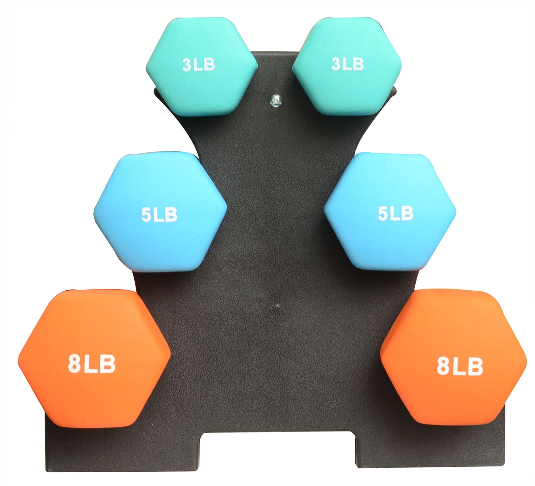 BalanceFrom Fitness Neoprene Coated Dumbbell Pairs, 32lbs