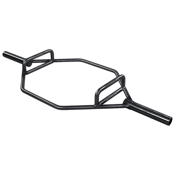 BalanceFrom 5-Feet Closed Frame Hex Bar with Knurled Handles and 2-Inch Weight Sleeves
