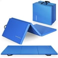 thumbnail image 1 of BalanceFrom 6ft x 2ft x 2in 3-Panel All-Purpose Folding Gymnastics Mat, Blue, 1 of 12