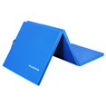 thumbnail image 1 of BalanceFrom 6ft x 2ft x 1.5in 3-Panel All-Purpose Folding Gymnastics Mat, Blue, 1 of 15