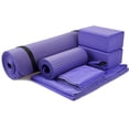 thumbnail image 1 of BalanceFrom 7-Piece Set - Include 1/2" Thick Yoga Mat with Carrying Strap, 2 Yoga Blocks, Yoga Mat Towel, Yoga Hand Towel, Yoga Strap and Yoga Knee Pad, 1 of 6