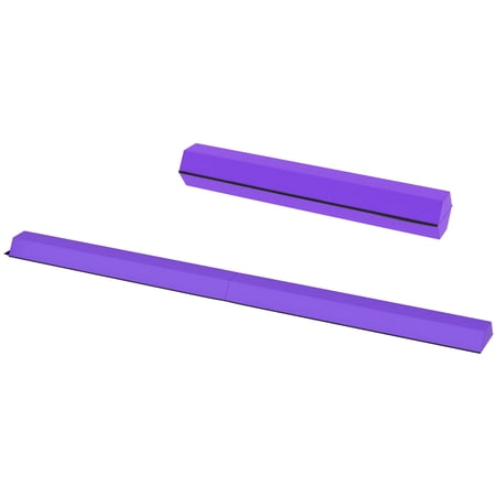 BalanceFrom 8-Foot Folding Foam Balance Beam, PU-Covered High-Density, Purple