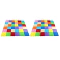 thumbnail image 1 of BalanceFrom 2-Pack 36-Count 12”x12” Interlocking Puzzle Play Mat, 0.4” Thick, Multicolored, 1 of 12