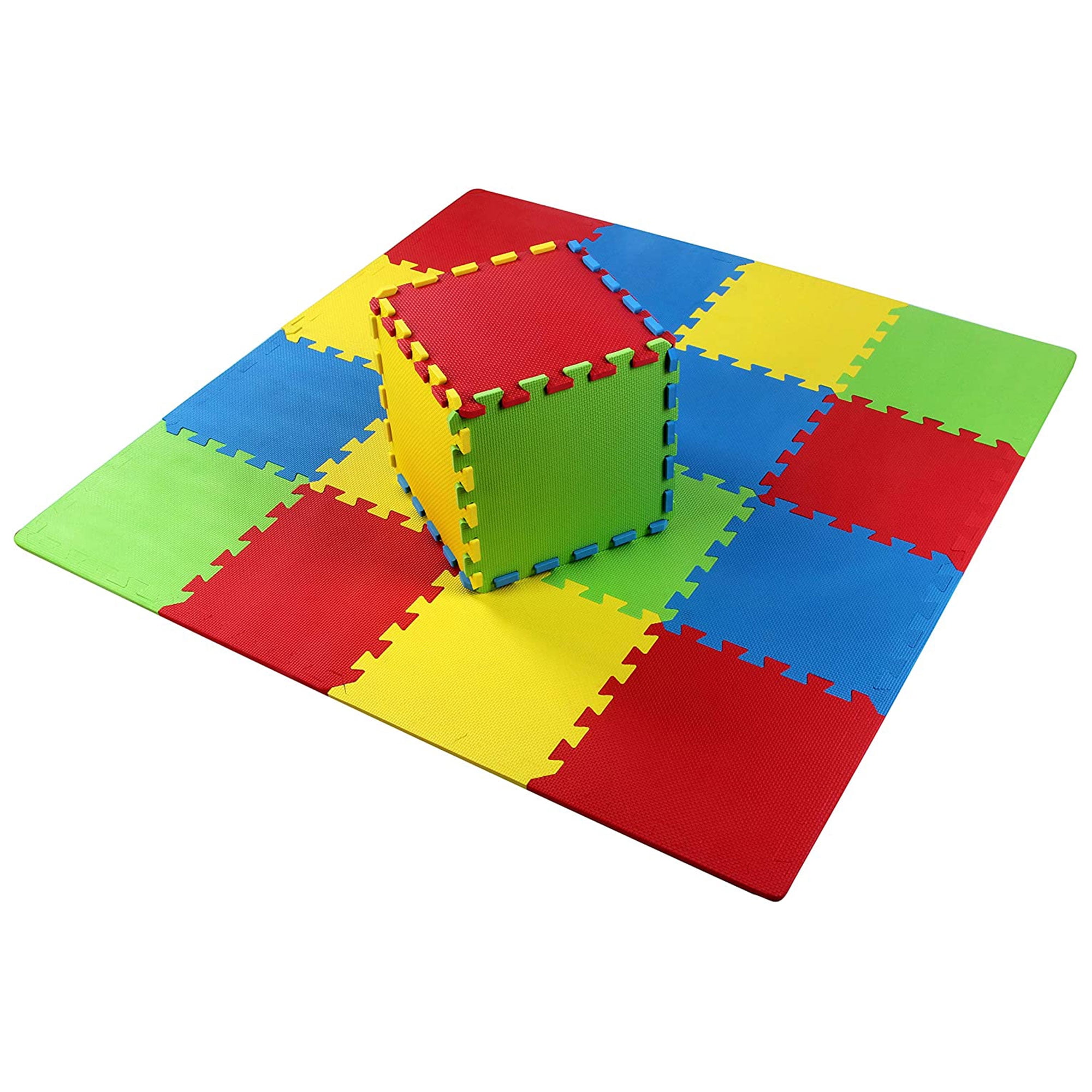 Open Box BalanceFrom 9 Color Extra Thick Puzzle Foam Exercise Play Mats, 36