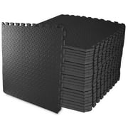 BalanceFrom 96 sq ft EVA Interlocking Exercise Protective Flooring, 24-Tile