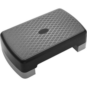 Fitvids 18" Workout Aerobic Stepper Platform with Adjustable Risers, Black/Gray