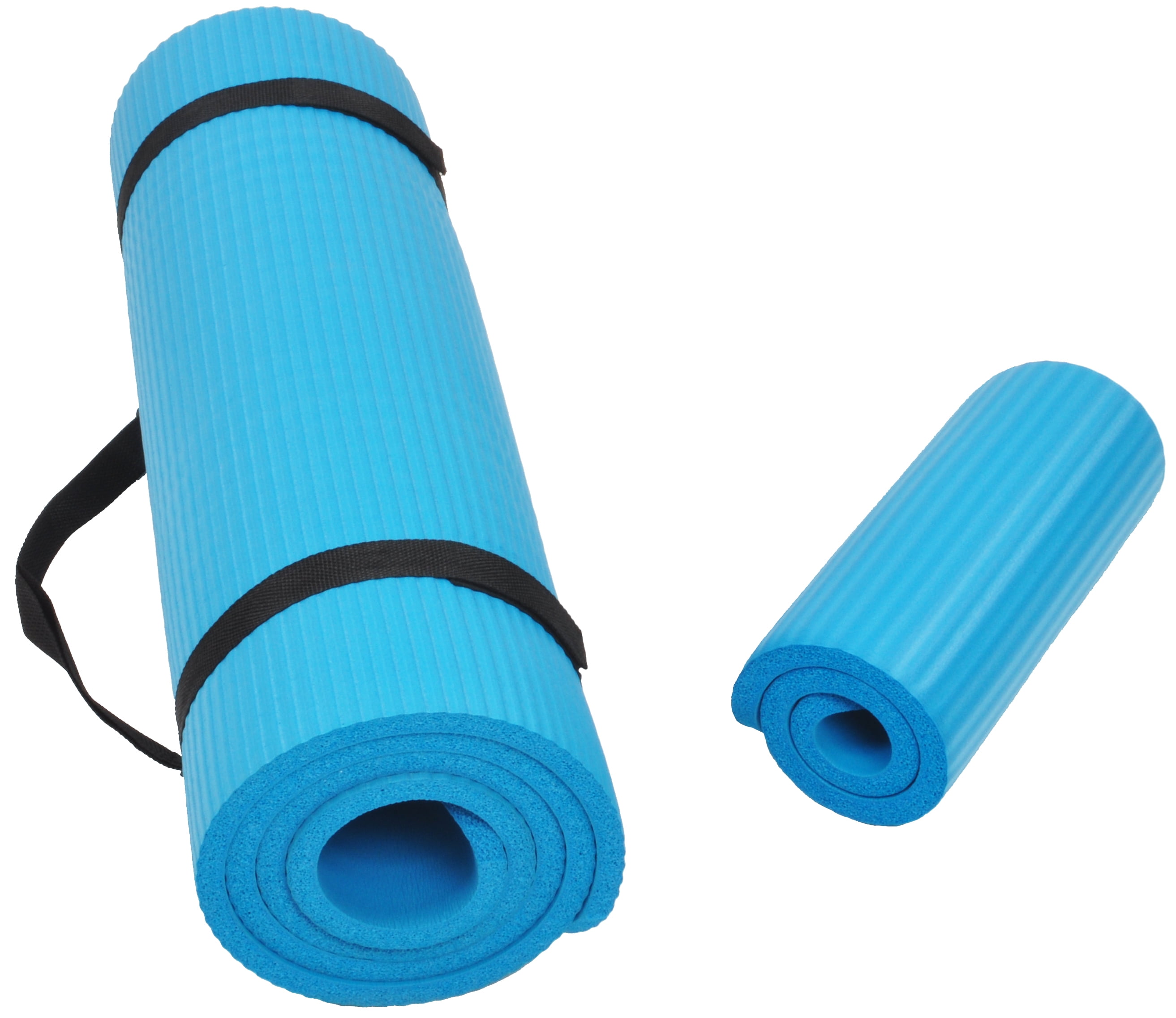 BalanceFrom + All-Purpose 1/2-In. Extra Thick, High Density, Anti-Tear  Exercise Yoga Mat and Knee Pad with Carrying Strap 