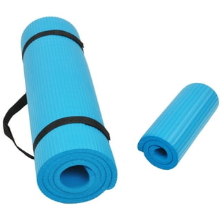 BalanceFrom All-Purpose 1/2-Inch High Density Foam Exercise Yoga Mat  Anti-Tear with Carrying Strap, Black
