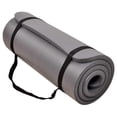 thumbnail image 1 of BalanceFrom All-Purpose 1-Inch Extra Thick High Density Anti-Tear Exercise Yoga Mat with Carrying Strap, Gray, 1 of 12