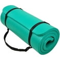 thumbnail image 1 of BalanceFrom GoCloud 71x24 Inches Extra Thick Yoga Mat 1-Inch High-Density Foam, Green, 1 of 11