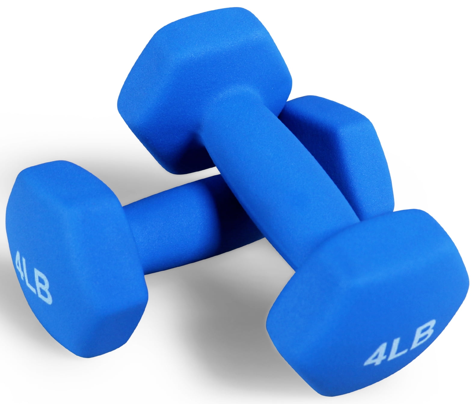 BalanceFrom All-Purpose Color Neoprene Coated Dumbbells, 4 lbs Pair