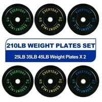 210LBS BalanceFrom Olympic Bumper Plate Weight Plate with Steel Hub only 0.00: eDeal Info