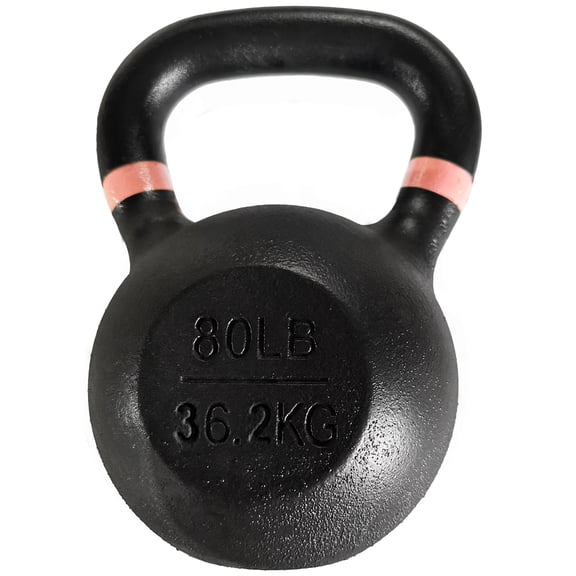 BalanceFrom Cast Iron 80 lbs Comfort Grip Kettlebell, Single