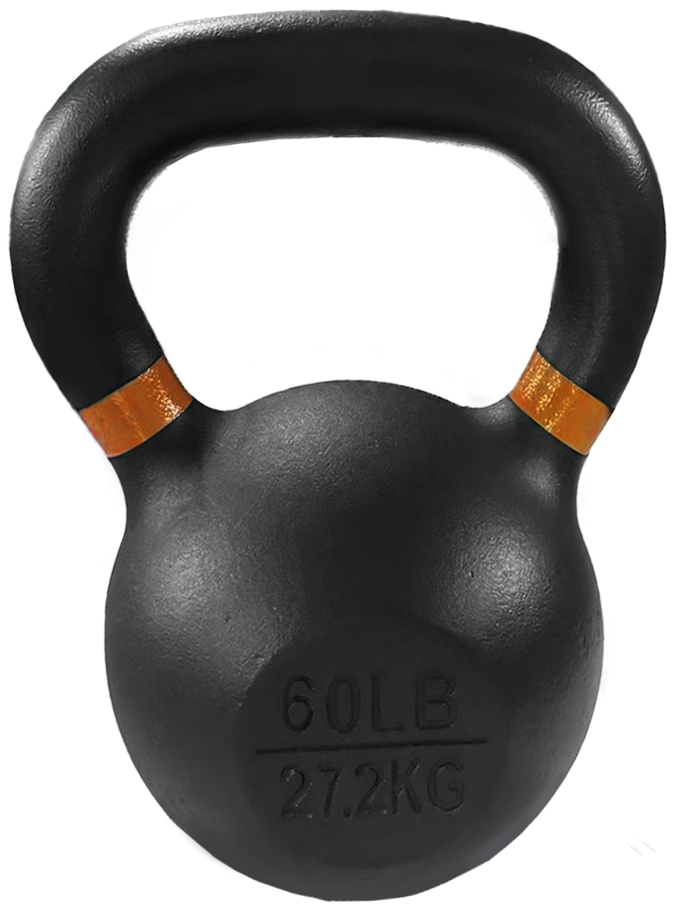 BalanceFrom Cast Iron Kettlebell, Black, 60 lbs - Walmart.com