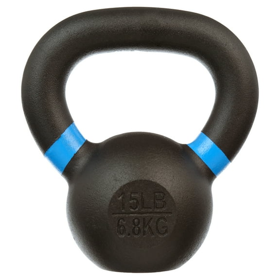 BalanceFrom Cast Iron Kettlebell, Single, 15 lbs