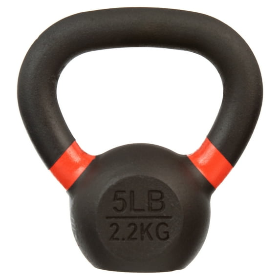 BalanceFrom Cast Iron Kettlebell, Single, 5 lbs