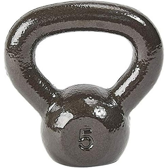 BalanceFrom Cast Iron Kettlebell，Solid One-Piece Construction, Strength Training & Full-Body Workouts, Ideal for Home Gym, CrossFit, Available in Multiple Weights