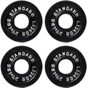BalanceFrom Classic Cast Iron Weight Plates, 2-Inch, 2.5-Pound, Set of 4