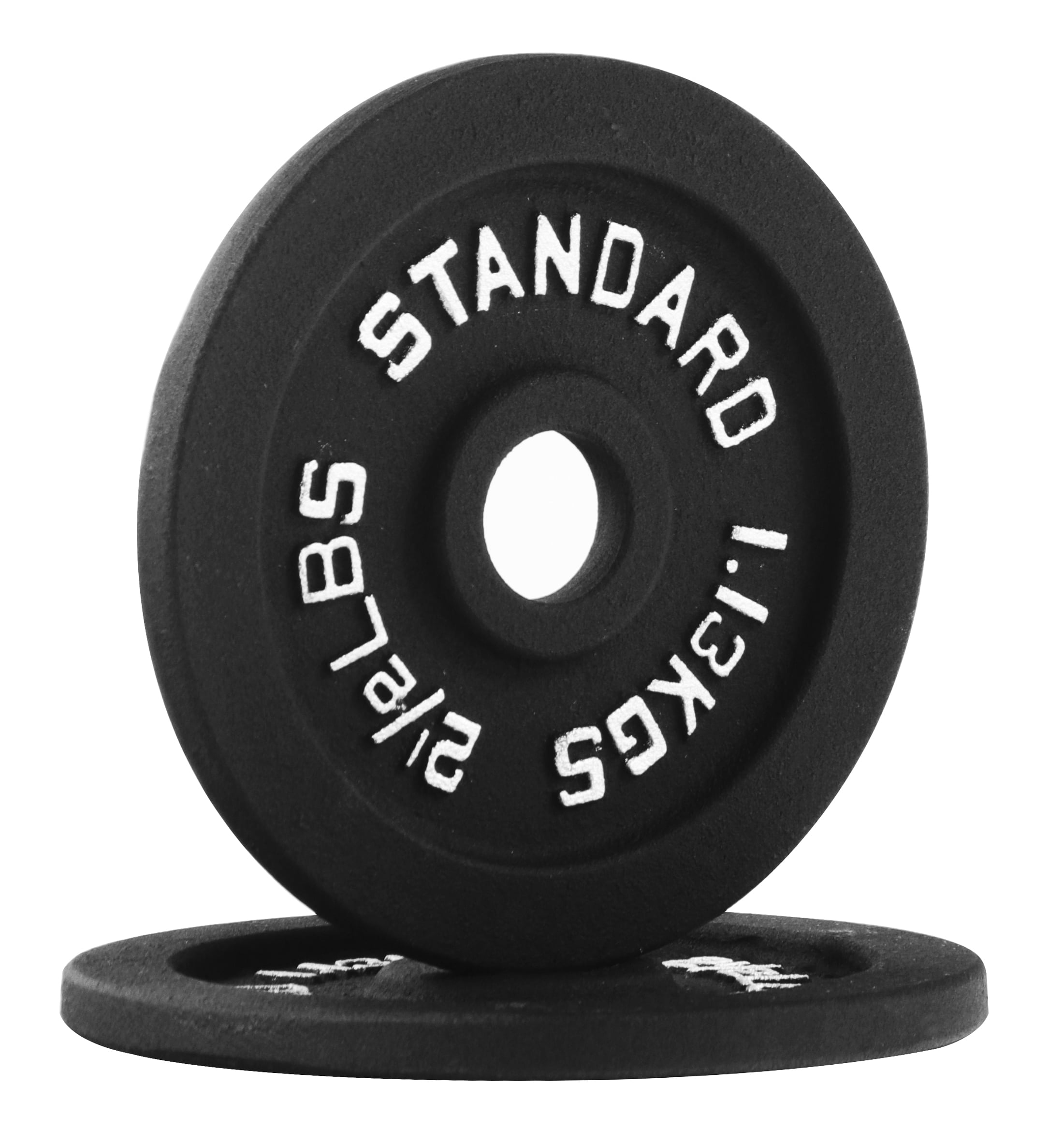 BalanceFrom Classic Cast Iron Weight Plates for Strength Training, 1-Inch, 2.5-Pound, Pair